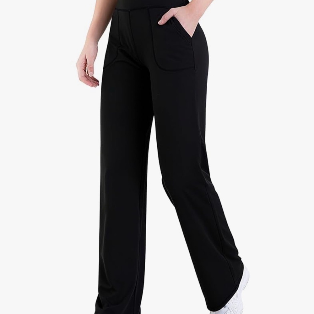 Black Wide Leg Yoga Pants